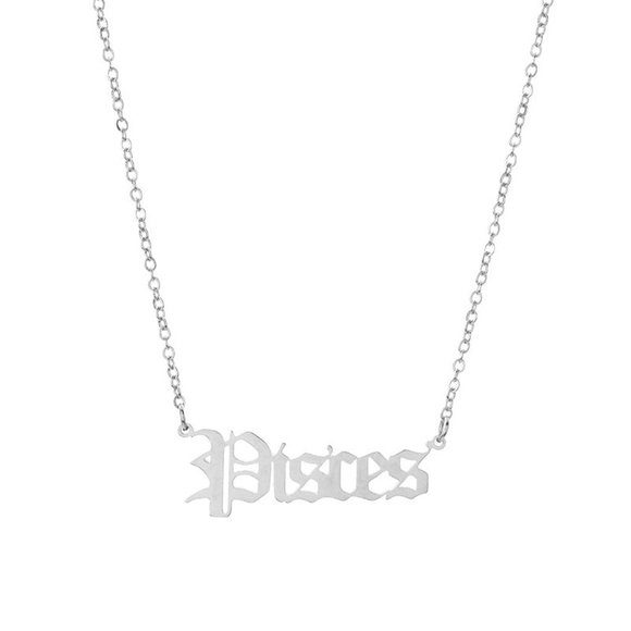 18K Gold Plated Pisces Zodiac Necklace - Picture 2 of 3